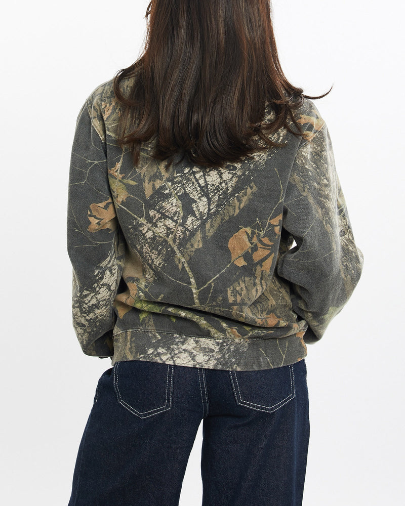 Vintage, Realtree, Camo, Sweatshirt, The Real Deal, size double extra small, colour Multicolour, newtown, sydney, australia, thrift store, opshop, preloved, secondhand, sustainable, retro, antique, 70s, 80s, 90s, 2000s, 00s, fashion, clothing, streetwear, trendy, garment, style, boutique, store, shop, archive, sale, cheap, best, top, Sweats and hoodies