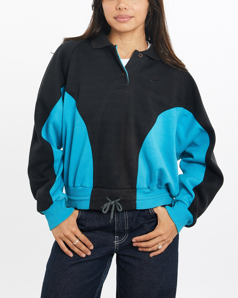 Vintage, 90s, Nike, Collared, Sweatshirt, The Real Deal, size double extra small, colour Multicolour, newtown, sydney, australia, thrift store, opshop, preloved, secondhand, sustainable, retro, antique, 70s, 80s, 90s, 2000s, 00s, fashion, clothing, streetwear, trendy, garment, style, boutique, store, shop, archive, sale, cheap, best, top, Sweats and hoodies