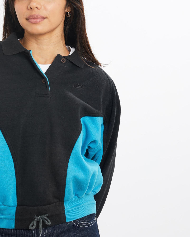 Vintage, 90s, Nike, Collared, Sweatshirt, The Real Deal, size double extra small, colour Multicolour, newtown, sydney, australia, thrift store, opshop, preloved, secondhand, sustainable, retro, antique, 70s, 80s, 90s, 2000s, 00s, fashion, clothing, streetwear, trendy, garment, style, boutique, store, shop, archive, sale, cheap, best, top, Sweats and hoodies