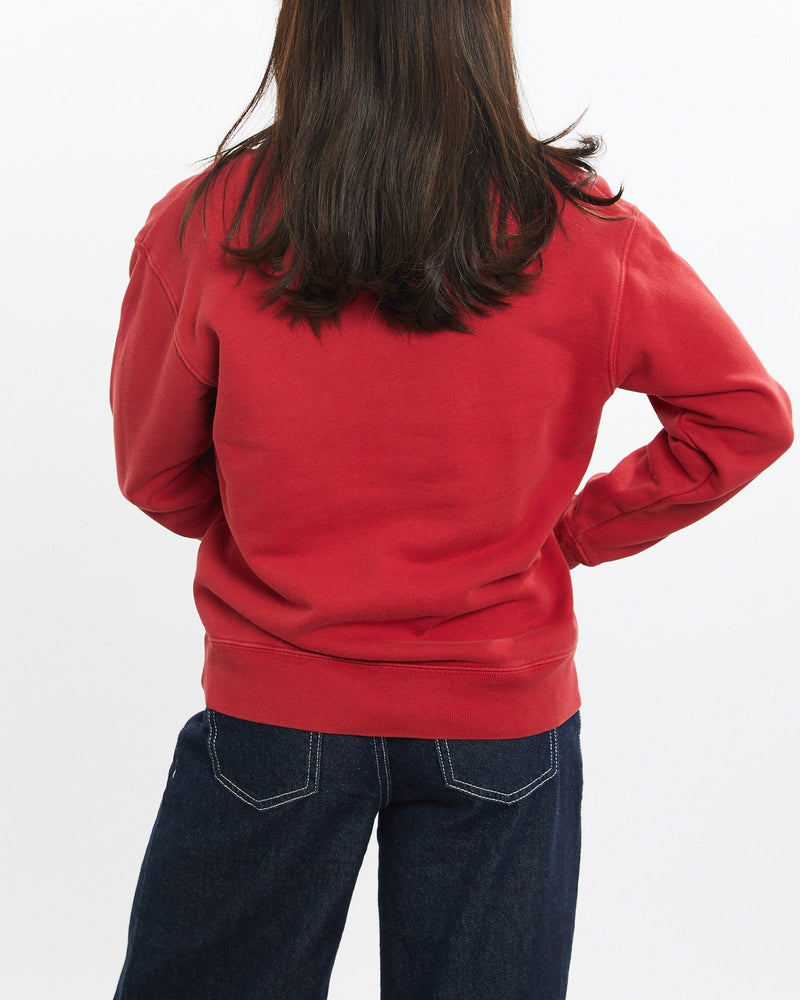 Vintage, 90s, Polo, Ralph, Lauren, Quarter, Zip, Sweatshirt, The Real Deal, size double extra small, colour Red, newtown, sydney, australia, thrift store, opshop, preloved, secondhand, sustainable, retro, antique, 70s, 80s, 90s, 2000s, 00s, fashion, clothing, streetwear, trendy, garment, style, boutique, store, shop, archive, sale, cheap, best, top, Sweats and hoodies