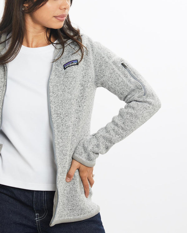 Vintage, Patagonia, Fleece, Jacket, The Real Deal, size double extra small, colour Grey, newtown, sydney, australia, thrift store, opshop, preloved, secondhand, sustainable, retro, antique, 70s, 80s, 90s, 2000s, 00s, fashion, clothing, streetwear, trendy, garment, style, boutique, store, shop, archive, sale, cheap, best, top, Jackets