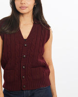 Vintage, 90s, Polo, Ralph, Lauren, Knit, Sweater, Vest, The Real Deal, size double extra small, colour Burgundy, newtown, sydney, australia, thrift store, opshop, preloved, secondhand, sustainable, retro, antique, 70s, 80s, 90s, 2000s, 00s, fashion, clothing, streetwear, trendy, garment, style, boutique, store, shop, archive, sale, cheap, best, top, Sweats and hoodies