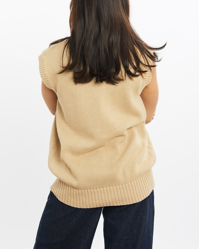 Vintage, 90s, Polo, Ralph, Lauren, Knit, Sweater, Vest, The Real Deal, size double extra small, colour Beige, newtown, sydney, australia, thrift store, opshop, preloved, secondhand, sustainable, retro, antique, 70s, 80s, 90s, 2000s, 00s, fashion, clothing, streetwear, trendy, garment, style, boutique, store, shop, archive, sale, cheap, best, top, Sweats and hoodies