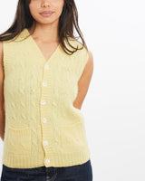 Vintage, 90s, Ralph, Lauren, Knit, Sweater, Vest, The Real Deal, size double extra small, colour Yellow, newtown, sydney, australia, thrift store, opshop, preloved, secondhand, sustainable, retro, antique, 70s, 80s, 90s, 2000s, 00s, fashion, clothing, streetwear, trendy, garment, style, boutique, store, shop, archive, sale, cheap, best, top, Sweats and hoodies