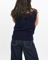 Vintage, 90s, Polo, Ralph, Lauren, Knit, Sweater, Vest, The Real Deal, size double extra small, colour Navy, newtown, sydney, australia, thrift store, opshop, preloved, secondhand, sustainable, retro, antique, 70s, 80s, 90s, 2000s, 00s, fashion, clothing, streetwear, trendy, garment, style, boutique, store, shop, archive, sale, cheap, best, top, Sweats and hoodies