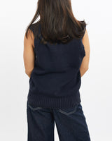 Vintage, 90s, Polo, Ralph, Lauren, Knit, Sweater, Vest, The Real Deal, size double extra small, colour Navy, newtown, sydney, australia, thrift store, opshop, preloved, secondhand, sustainable, retro, antique, 70s, 80s, 90s, 2000s, 00s, fashion, clothing, streetwear, trendy, garment, style, boutique, store, shop, archive, sale, cheap, best, top, Sweats and hoodies