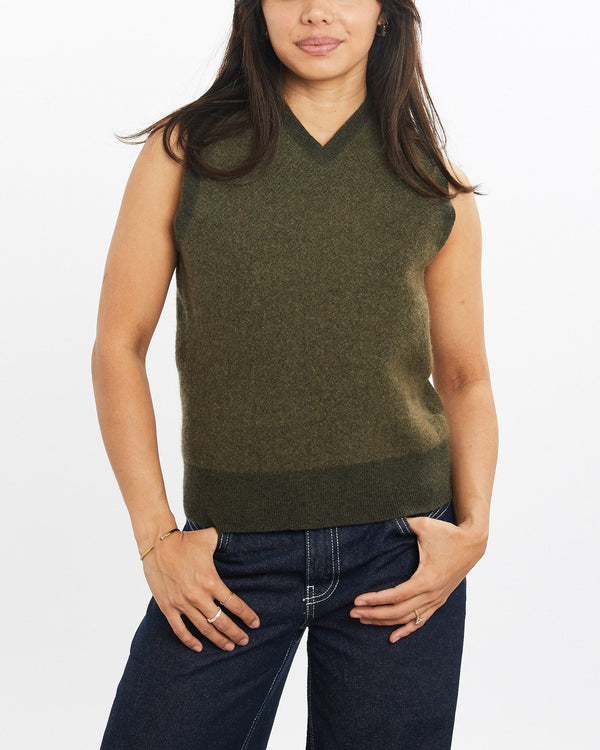 Vintage, 90s, Polo, Ralph, Lauren, Knit, Sweater, Vest, The Real Deal, size double extra small, colour Green, newtown, sydney, australia, thrift store, opshop, preloved, secondhand, sustainable, retro, antique, 70s, 80s, 90s, 2000s, 00s, fashion, clothing, streetwear, trendy, garment, style, boutique, store, shop, archive, sale, cheap, best, top, Sweats and hoodies