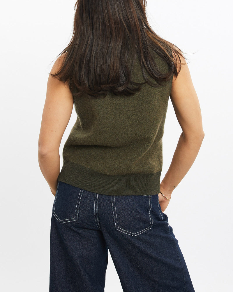 Vintage, 90s, Polo, Ralph, Lauren, Knit, Sweater, Vest, The Real Deal, size double extra small, colour Green, newtown, sydney, australia, thrift store, opshop, preloved, secondhand, sustainable, retro, antique, 70s, 80s, 90s, 2000s, 00s, fashion, clothing, streetwear, trendy, garment, style, boutique, store, shop, archive, sale, cheap, best, top, Sweats and hoodies