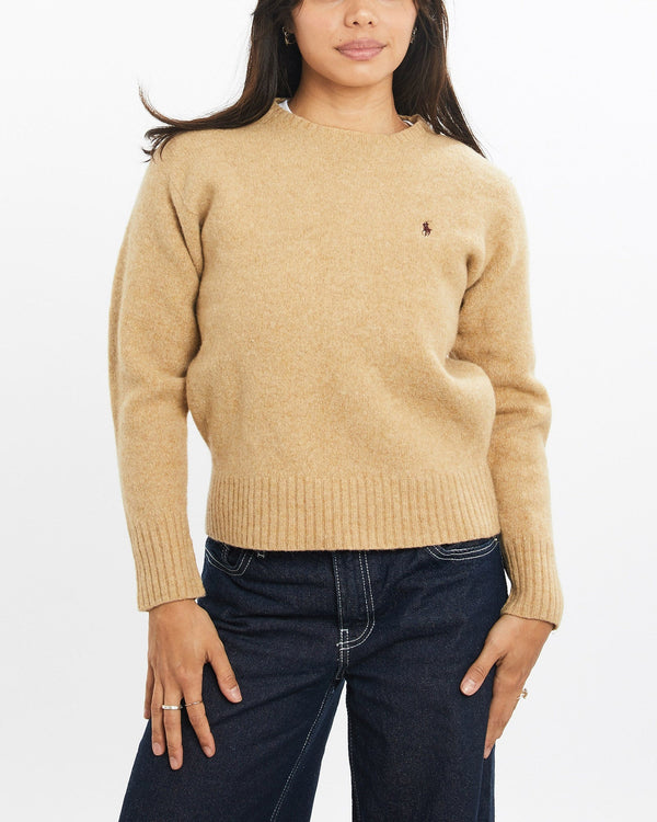 Vintage, Polo, Ralph, Lauren, Knit, Sweater, The Real Deal, size double extra small, colour Beige, newtown, sydney, australia, thrift store, opshop, preloved, secondhand, sustainable, retro, antique, 70s, 80s, 90s, 2000s, 00s, fashion, clothing, streetwear, trendy, garment, style, boutique, store, shop, archive, sale, cheap, best, top, Sweats and hoodies