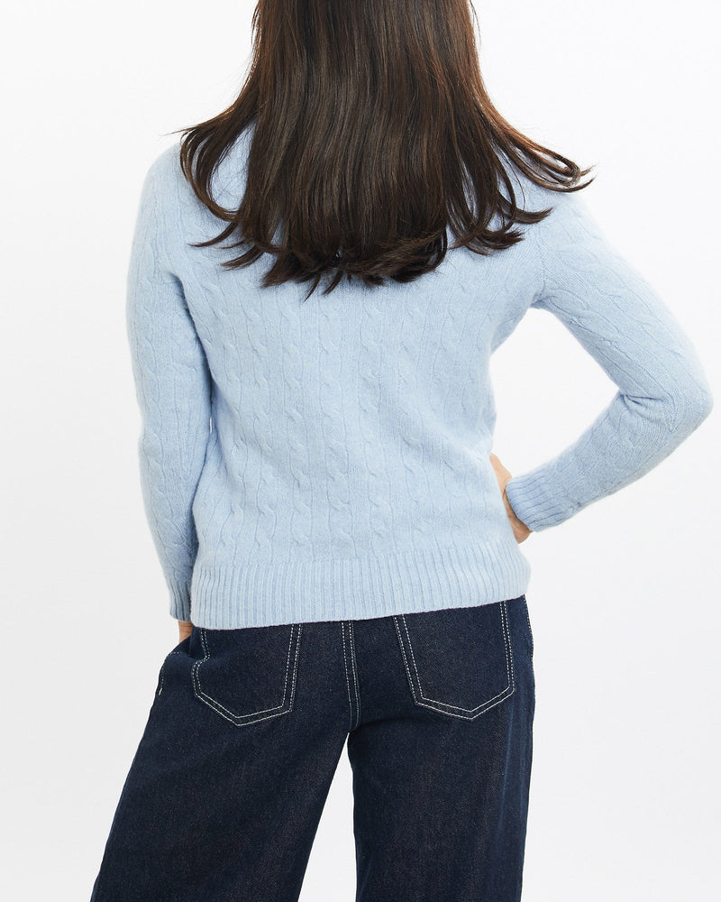 Vintage, Polo, Ralph, Lauren, Cable, Knit, Sweater, The Real Deal, size double extra small, colour Blue, newtown, sydney, australia, thrift store, opshop, preloved, secondhand, sustainable, retro, antique, 70s, 80s, 90s, 2000s, 00s, fashion, clothing, streetwear, trendy, garment, style, boutique, store, shop, archive, sale, cheap, best, top, Sweats and hoodies