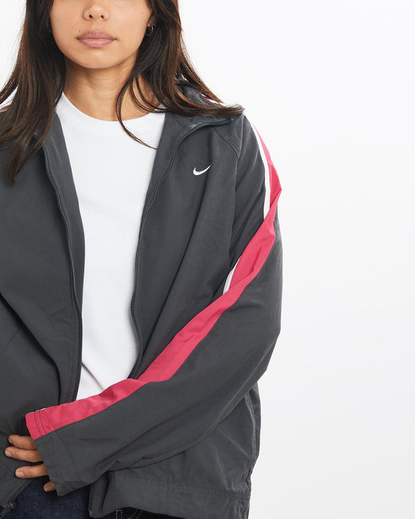 Vintage, Nike, Track, Jacket, The Real Deal, size double extra small, colour Grey, newtown, sydney, australia, thrift store, opshop, preloved, secondhand, sustainable, retro, antique, 70s, 80s, 90s, 2000s, 00s, fashion, clothing, streetwear, trendy, garment, style, boutique, store, shop, archive, sale, cheap, best, top, Jackets