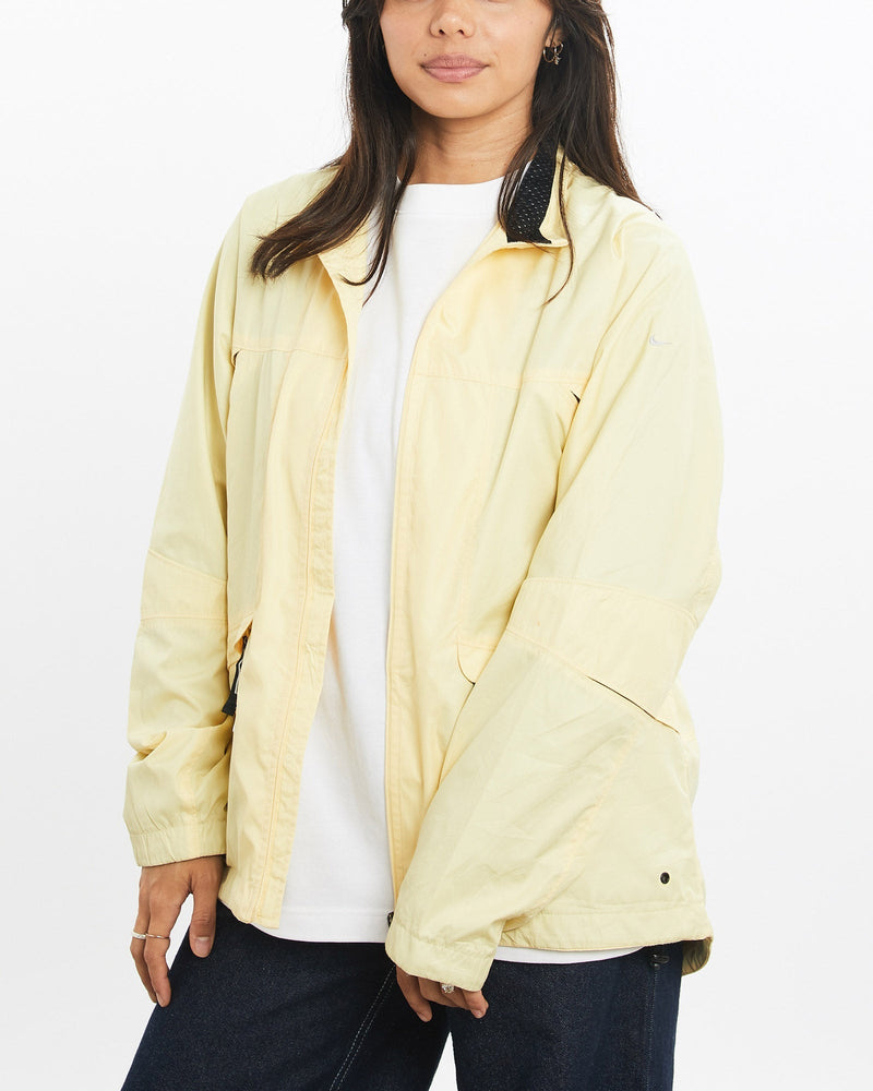 Vintage, Nike, Windbreaker, Jacket, The Real Deal, size double extra small, colour Yellow, newtown, sydney, australia, thrift store, opshop, preloved, secondhand, sustainable, retro, antique, 70s, 80s, 90s, 2000s, 00s, fashion, clothing, streetwear, trendy, garment, style, boutique, store, shop, archive, sale, cheap, best, top, Jackets