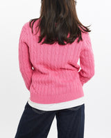 Vintage, Chaps, Ralph, Lauren, Sweater, The Real Deal, size double extra small, colour Pink, newtown, sydney, australia, thrift store, opshop, preloved, secondhand, sustainable, retro, antique, 70s, 80s, 90s, 2000s, 00s, fashion, clothing, streetwear, trendy, garment, style, boutique, store, shop, archive, sale, cheap, best, top, Sweats and hoodies