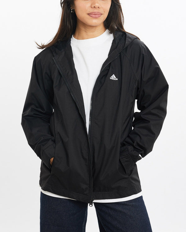 Vintage, Adidas, Windbreaker, Jacket, The Real Deal, size double extra small, colour Black, newtown, sydney, australia, thrift store, opshop, preloved, secondhand, sustainable, retro, antique, 70s, 80s, 90s, 2000s, 00s, fashion, clothing, streetwear, trendy, garment, style, boutique, store, shop, archive, sale, cheap, best, top, Jackets
