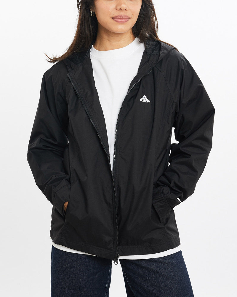 Vintage, Adidas, Windbreaker, Jacket, The Real Deal, size double extra small, colour Black, newtown, sydney, australia, thrift store, opshop, preloved, secondhand, sustainable, retro, antique, 70s, 80s, 90s, 2000s, 00s, fashion, clothing, streetwear, trendy, garment, style, boutique, store, shop, archive, sale, cheap, best, top, Jackets