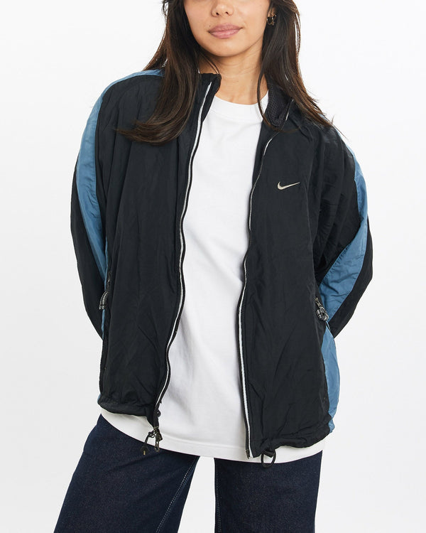 Vintage, Nike, Windbreaker, Jacket, The Real Deal, size double extra small, colour Black, newtown, sydney, australia, thrift store, opshop, preloved, secondhand, sustainable, retro, antique, 70s, 80s, 90s, 2000s, 00s, fashion, clothing, streetwear, trendy, garment, style, boutique, store, shop, archive, sale, cheap, best, top, Jackets