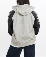 Vintage, Adidas, Windbreaker, Jacket, The Real Deal, size double extra small, colour Grey, newtown, sydney, australia, thrift store, opshop, preloved, secondhand, sustainable, retro, antique, 70s, 80s, 90s, 2000s, 00s, fashion, clothing, streetwear, trendy, garment, style, boutique, store, shop, archive, sale, cheap, best, top, Jackets