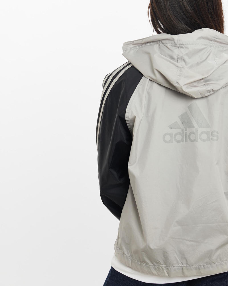 Vintage, Adidas, Windbreaker, Jacket, The Real Deal, size double extra small, colour Grey, newtown, sydney, australia, thrift store, opshop, preloved, secondhand, sustainable, retro, antique, 70s, 80s, 90s, 2000s, 00s, fashion, clothing, streetwear, trendy, garment, style, boutique, store, shop, archive, sale, cheap, best, top, Jackets