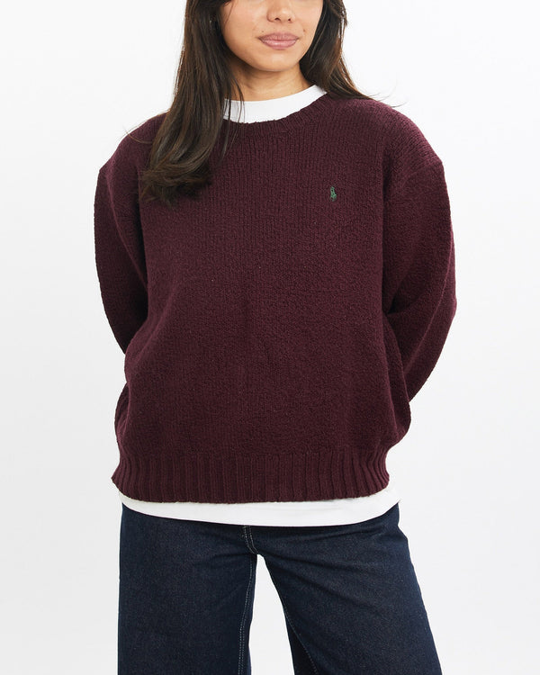 Vintage, 90s, Polo, Ralph, Lauren, Knit, Sweater, The Real Deal, size double extra small, colour Burgundy, newtown, sydney, australia, thrift store, opshop, preloved, secondhand, sustainable, retro, antique, 70s, 80s, 90s, 2000s, 00s, fashion, clothing, streetwear, trendy, garment, style, boutique, store, shop, archive, sale, cheap, best, top, Sweats and hoodies