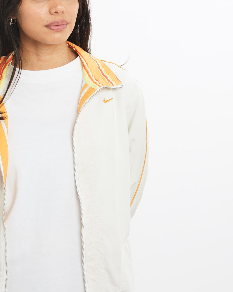 Vintage, Nike, Windbreaker, Jacket, The Real Deal, size extra small, colour White, newtown, sydney, australia, thrift store, opshop, preloved, secondhand, sustainable, retro, antique, 70s, 80s, 90s, 2000s, 00s, fashion, clothing, streetwear, trendy, garment, style, boutique, store, shop, archive, sale, cheap, best, top, Jackets