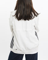 Vintage, Adidas, Windbreaker, Jacket, The Real Deal, size double extra small, colour White, newtown, sydney, australia, thrift store, opshop, preloved, secondhand, sustainable, retro, antique, 70s, 80s, 90s, 2000s, 00s, fashion, clothing, streetwear, trendy, garment, style, boutique, store, shop, archive, sale, cheap, best, top, Jackets