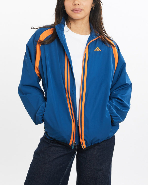 Vintage, Adidas, Track, Jacket, The Real Deal, size double extra small, colour Blue, newtown, sydney, australia, thrift store, opshop, preloved, secondhand, sustainable, retro, antique, 70s, 80s, 90s, 2000s, 00s, fashion, clothing, streetwear, trendy, garment, style, boutique, store, shop, archive, sale, cheap, best, top, Jackets