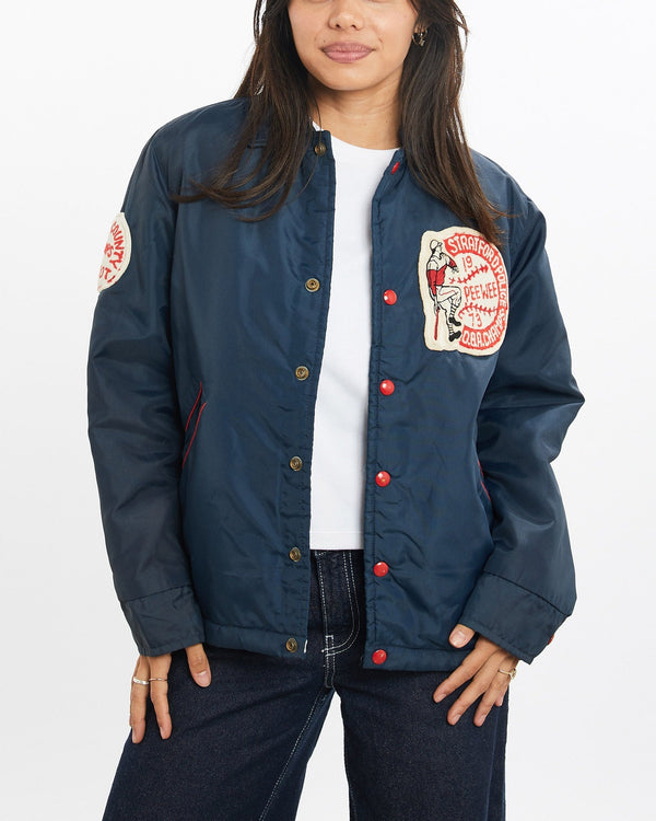 Vintage, 1973, Stratford, Police, Champs, Coaches, Jacket, The Real Deal, size double extra small, colour Navy, newtown, sydney, australia, thrift store, opshop, preloved, secondhand, sustainable, retro, antique, 70s, 80s, 90s, 2000s, 00s, fashion, clothing, streetwear, trendy, garment, style, boutique, store, shop, archive, sale, cheap, best, top, Jackets