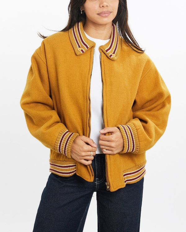 Vintage, Wool, Varsity, Jacket, The Real Deal, size extra small, colour Orange, newtown, sydney, australia, thrift store, opshop, preloved, secondhand, sustainable, retro, antique, 70s, 80s, 90s, 2000s, 00s, fashion, clothing, streetwear, trendy, garment, style, boutique, store, shop, archive, sale, cheap, best, top, Jackets