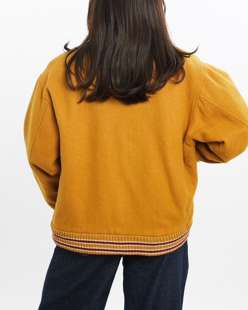 Vintage, Wool, Varsity, Jacket, The Real Deal, size extra small, colour Orange, newtown, sydney, australia, thrift store, opshop, preloved, secondhand, sustainable, retro, antique, 70s, 80s, 90s, 2000s, 00s, fashion, clothing, streetwear, trendy, garment, style, boutique, store, shop, archive, sale, cheap, best, top, Jackets