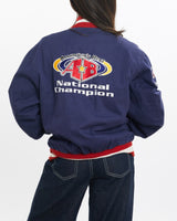 Vintage, America's, Best, National, Champion, Bomber, Jacket, The Real Deal, size double extra small, colour Navy, newtown, sydney, australia, thrift store, opshop, preloved, secondhand, sustainable, retro, antique, 70s, 80s, 90s, 2000s, 00s, fashion, clothing, streetwear, trendy, garment, style, boutique, store, shop, archive, sale, cheap, best, top, Jackets