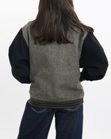 Vintage, 90s, All, Sports, Varsity, Jacket, The Real Deal, size double extra small, colour Grey, newtown, sydney, australia, thrift store, opshop, preloved, secondhand, sustainable, retro, antique, 70s, 80s, 90s, 2000s, 00s, fashion, clothing, streetwear, trendy, garment, style, boutique, store, shop, archive, sale, cheap, best, top, Jackets