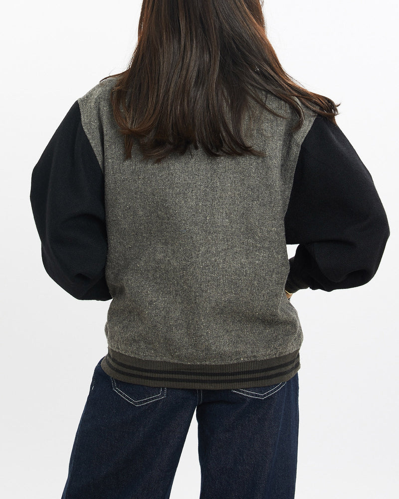 Vintage, 90s, All, Sports, Varsity, Jacket, The Real Deal, size double extra small, colour Grey, newtown, sydney, australia, thrift store, opshop, preloved, secondhand, sustainable, retro, antique, 70s, 80s, 90s, 2000s, 00s, fashion, clothing, streetwear, trendy, garment, style, boutique, store, shop, archive, sale, cheap, best, top, Jackets