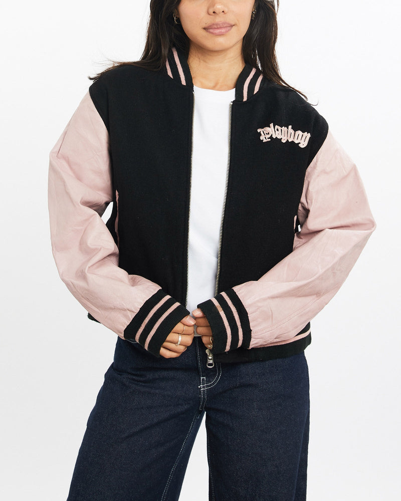 Vintage, Playboy, Reversible, Varsity, Jacket, The Real Deal, size double extra small, colour Multicolour, newtown, sydney, australia, thrift store, opshop, preloved, secondhand, sustainable, retro, antique, 70s, 80s, 90s, 2000s, 00s, fashion, clothing, streetwear, trendy, garment, style, boutique, store, shop, archive, sale, cheap, best, top, Jackets