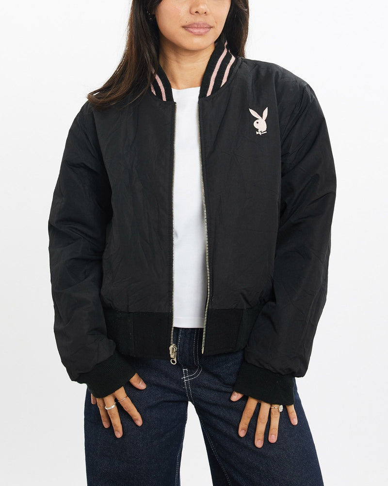 Vintage, Playboy, Reversible, Varsity, Jacket, The Real Deal, size double extra small, colour Multicolour, newtown, sydney, australia, thrift store, opshop, preloved, secondhand, sustainable, retro, antique, 70s, 80s, 90s, 2000s, 00s, fashion, clothing, streetwear, trendy, garment, style, boutique, store, shop, archive, sale, cheap, best, top, Jackets