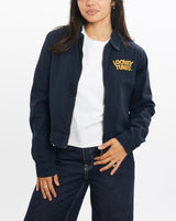 Vintage, 90s, Looney, Tunes, Harrington, Jacket, The Real Deal, size double extra small, colour Navy, newtown, sydney, australia, thrift store, opshop, preloved, secondhand, sustainable, retro, antique, 70s, 80s, 90s, 2000s, 00s, fashion, clothing, streetwear, trendy, garment, style, boutique, store, shop, archive, sale, cheap, best, top, Jackets