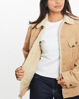 Vintage, 90s, Lee, Storm, Rider, Sherpa, Lined, Corduroy, Jacket, The Real Deal, size extra small, colour Beige, newtown, sydney, australia, thrift store, opshop, preloved, secondhand, sustainable, retro, antique, 70s, 80s, 90s, 2000s, 00s, fashion, clothing, streetwear, trendy, garment, style, boutique, store, shop, archive, sale, cheap, best, top, Jackets