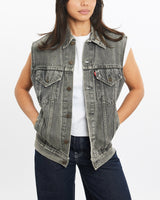 Vintage, Levi's, Denim, Vest, The Real Deal, size extra small, colour Grey, newtown, sydney, australia, thrift store, opshop, preloved, secondhand, sustainable, retro, antique, 70s, 80s, 90s, 2000s, 00s, fashion, clothing, streetwear, trendy, garment, style, boutique, store, shop, archive, sale, cheap, best, top, Jackets