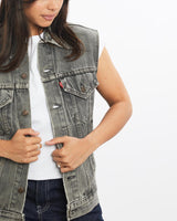 Vintage, Levi's, Denim, Vest, The Real Deal, size extra small, colour Grey, newtown, sydney, australia, thrift store, opshop, preloved, secondhand, sustainable, retro, antique, 70s, 80s, 90s, 2000s, 00s, fashion, clothing, streetwear, trendy, garment, style, boutique, store, shop, archive, sale, cheap, best, top, Jackets