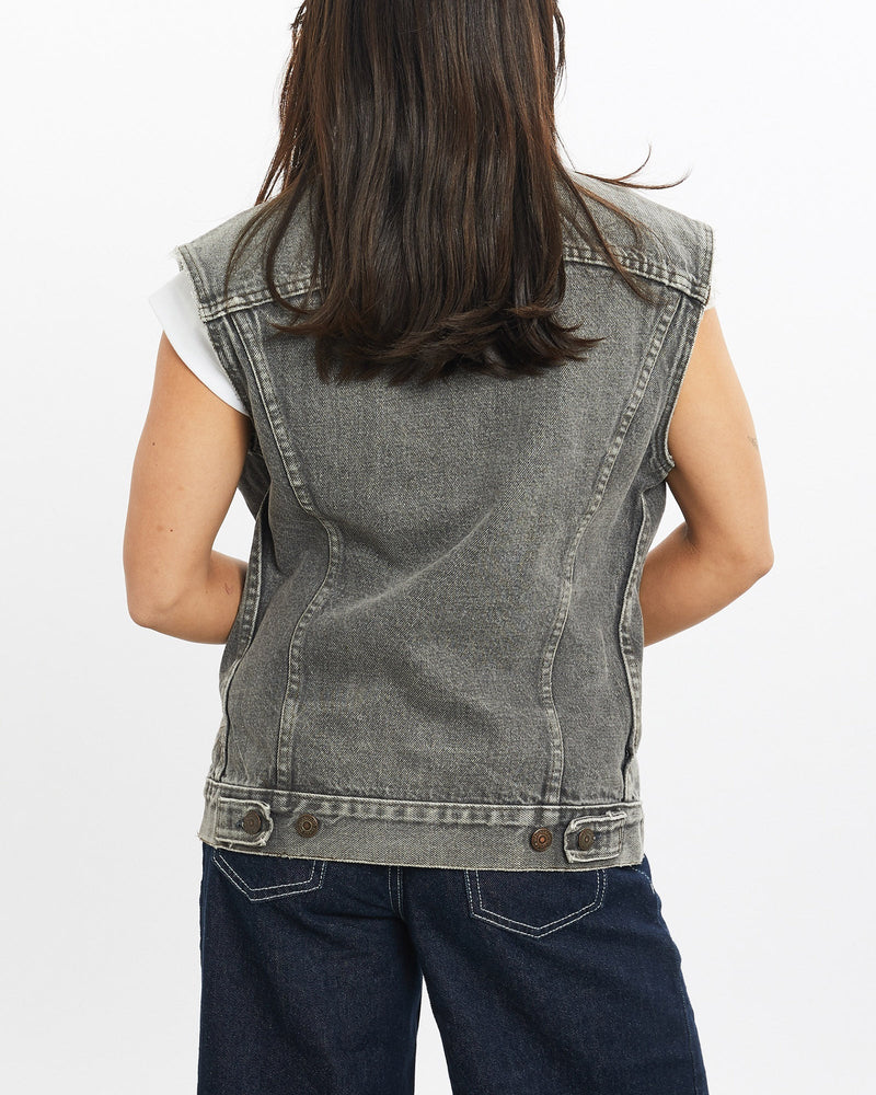 Vintage, Levi's, Denim, Vest, The Real Deal, size extra small, colour Grey, newtown, sydney, australia, thrift store, opshop, preloved, secondhand, sustainable, retro, antique, 70s, 80s, 90s, 2000s, 00s, fashion, clothing, streetwear, trendy, garment, style, boutique, store, shop, archive, sale, cheap, best, top, Jackets