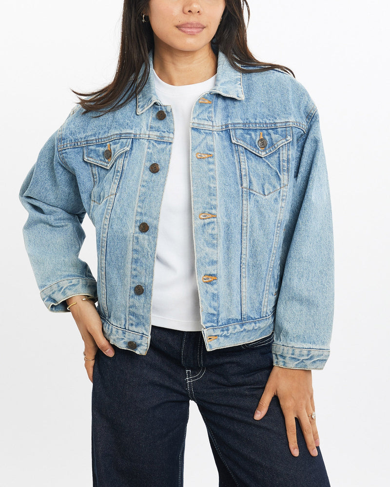 Vintage, 90s, Disney, Mickey, Mouse, Denim, Jacket, The Real Deal, size double extra small, colour Blue, newtown, sydney, australia, thrift store, opshop, preloved, secondhand, sustainable, retro, antique, 70s, 80s, 90s, 2000s, 00s, fashion, clothing, streetwear, trendy, garment, style, boutique, store, shop, archive, sale, cheap, best, top, Jackets