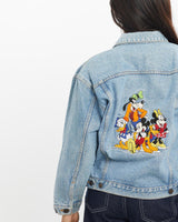 Vintage, 90s, Disney, Mickey, Mouse, Denim, Jacket, The Real Deal, size double extra small, colour Blue, newtown, sydney, australia, thrift store, opshop, preloved, secondhand, sustainable, retro, antique, 70s, 80s, 90s, 2000s, 00s, fashion, clothing, streetwear, trendy, garment, style, boutique, store, shop, archive, sale, cheap, best, top, Jackets