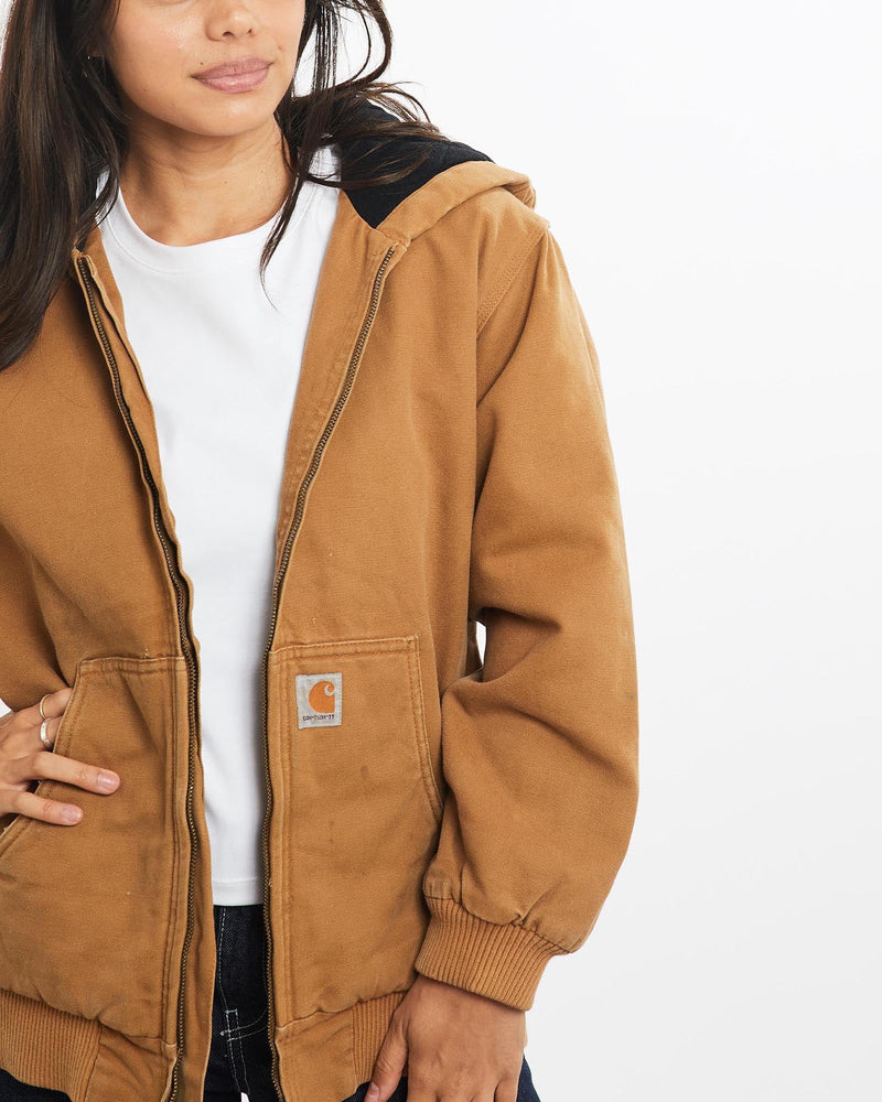 Vintage, Carhartt, Active', Jacket, The Real Deal, size double extra small, colour Brown, newtown, sydney, australia, thrift store, opshop, preloved, secondhand, sustainable, retro, antique, 70s, 80s, 90s, 2000s, 00s, fashion, clothing, streetwear, trendy, garment, style, boutique, store, shop, archive, sale, cheap, best, top, Jackets