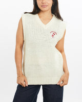 Vintage, 90s, Disney, Mickey, Mouse, Knit, Sweater, Vest, The Real Deal, size double extra small, colour White, newtown, sydney, australia, thrift store, opshop, preloved, secondhand, sustainable, retro, antique, 70s, 80s, 90s, 2000s, 00s, fashion, clothing, streetwear, trendy, garment, style, boutique, store, shop, archive, sale, cheap, best, top, Sweats and hoodies