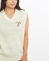 Vintage, 90s, Disney, Mickey, Mouse, Knit, Sweater, Vest, The Real Deal, size double extra small, colour White, newtown, sydney, australia, thrift store, opshop, preloved, secondhand, sustainable, retro, antique, 70s, 80s, 90s, 2000s, 00s, fashion, clothing, streetwear, trendy, garment, style, boutique, store, shop, archive, sale, cheap, best, top, Sweats and hoodies