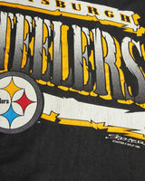 Vintage, 1990, Starter, NFL, Pittsburgh, Steelers, Tee, The Real Deal, size small, colour Black, newtown, sydney, australia, thrift store, opshop, preloved, secondhand, sustainable, retro, antique, 70s, 80s, 90s, 2000s, 00s, fashion, clothing, streetwear, trendy, garment, style, boutique, store, shop, archive, sale, cheap, best, top, T-Shirts