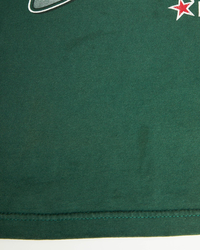 Vintage, 1998, Starter, NFL, New, York, Jets, Tee, The Real Deal, size small, colour Green, newtown, sydney, australia, thrift store, opshop, preloved, secondhand, sustainable, retro, antique, 70s, 80s, 90s, 2000s, 00s, fashion, clothing, streetwear, trendy, garment, style, boutique, store, shop, archive, sale, cheap, best, top, T-Shirts