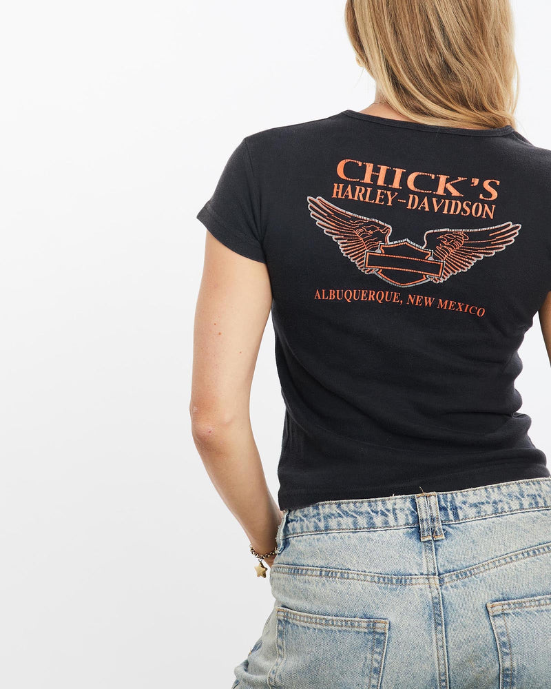 Vintage, 90s, Harley, Davidson, Tee, The Real Deal, size small, colour Black, newtown, sydney, australia, thrift store, opshop, preloved, secondhand, sustainable, retro, antique, 70s, 80s, 90s, 2000s, 00s, fashion, clothing, streetwear, trendy, garment, style, boutique, store, shop, archive, sale, cheap, best, top, T-Shirts