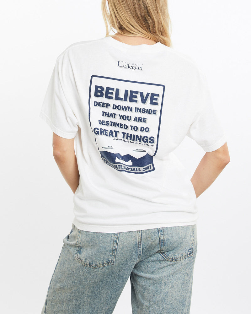 Vintage, Nike, NCAA, Penn, State, Nittany, Lions, Tee, The Real Deal, size small, colour White, newtown, sydney, australia, thrift store, opshop, preloved, secondhand, sustainable, retro, antique, 70s, 80s, 90s, 2000s, 00s, fashion, clothing, streetwear, trendy, garment, style, boutique, store, shop, archive, sale, cheap, best, top, T-Shirts