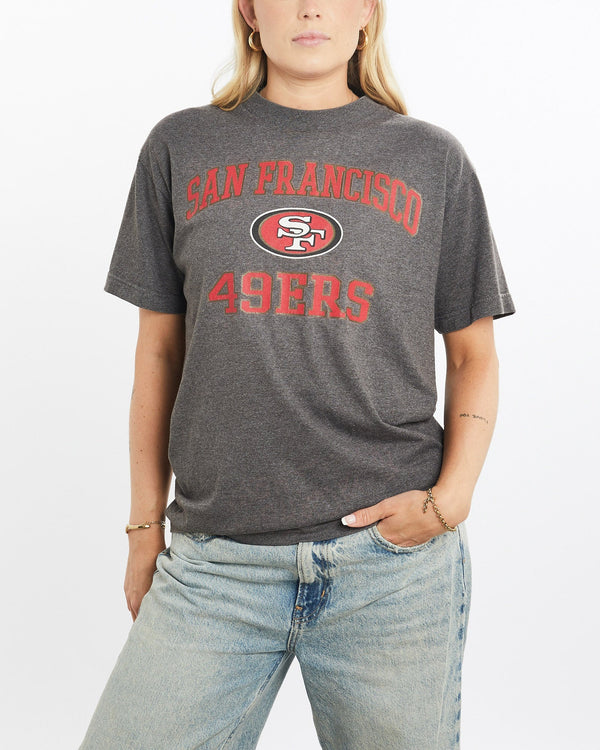 Vintage, NFL, San, Francisco, 49ers, Tee, The Real Deal, size small, colour Grey, newtown, sydney, australia, thrift store, opshop, preloved, secondhand, sustainable, retro, antique, 70s, 80s, 90s, 2000s, 00s, fashion, clothing, streetwear, trendy, garment, style, boutique, store, shop, archive, sale, cheap, best, top, T-Shirts
