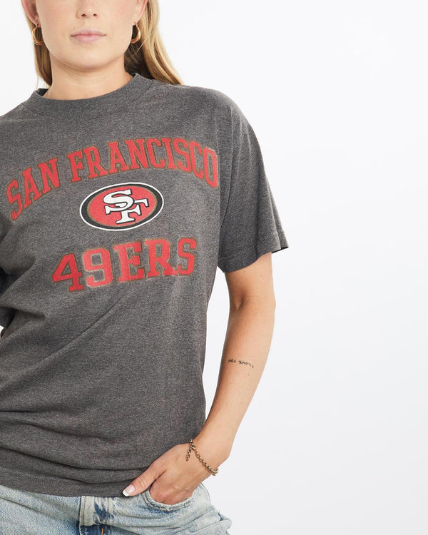 Vintage, NFL, San, Francisco, 49ers, Tee, The Real Deal, size small, colour Grey, newtown, sydney, australia, thrift store, opshop, preloved, secondhand, sustainable, retro, antique, 70s, 80s, 90s, 2000s, 00s, fashion, clothing, streetwear, trendy, garment, style, boutique, store, shop, archive, sale, cheap, best, top, T-Shirts
